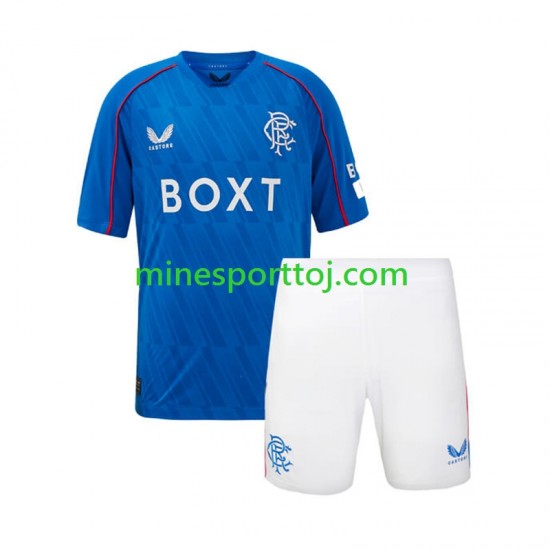 Rangers Børne Hjemmebane Fodboldtrøje 2024-2025 Lange Ærmer
