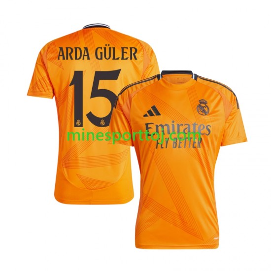 Real Madrid Arda Guler 15 Herre Udebane Fodboldtrøje 2024-2025 Lange Ærmer