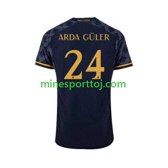 Real Madrid Arda Guler 24 Herre Udebane Fodboldtrøje 2023-2024 Lange Ærmer