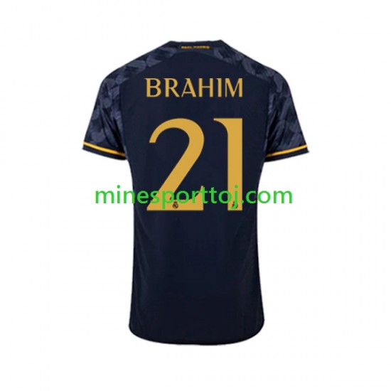 Real Madrid Brahim Diaz 21 Herre Udebane Fodboldtrøje 2023-2024 Lange Ærmer
