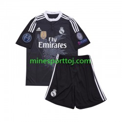 Real Madrid 2014 Børne Retro Tredje Fodboldtrøje Lange Ærmer