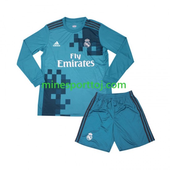 Real Madrid 2017 Børne Retro Tredje Fodboldtrøje med Korte Ærmer
