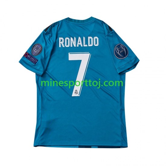 Real Madrid Cristiano Ronaldo 7 2017 Herre Retro Tredje Fodboldtrøje Lange Ærmer