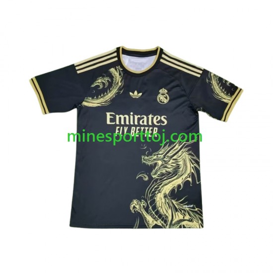 Real Madrid Dragon 2024 M002 Herre Hjemmebane Fodboldtrøje Lange Ærmer