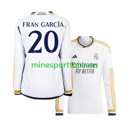 Real Madrid Fran Garcia 20 Herre Hjemmebane Fodboldtrøje 2023-2024 med Korte Ærmer