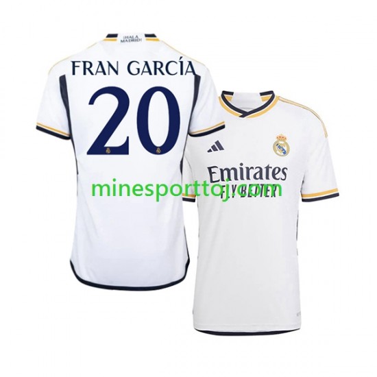 Real Madrid Fran Garcia 20 Herre Hjemmebane Fodboldtrøje 2023-2024 Lange Ærmer