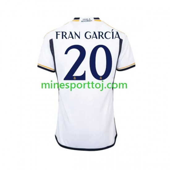Real Madrid Fran Garcia 20 Herre Hjemmebane Fodboldtrøje 2023-2024 Lange Ærmer