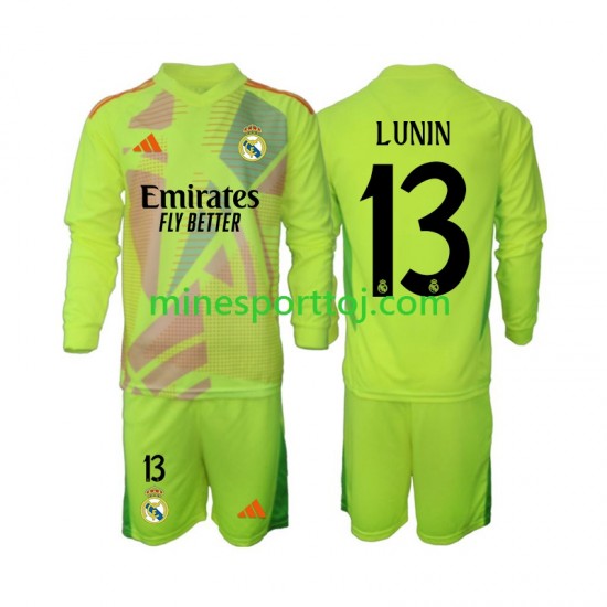 Real Madrid Målmand Lunin 13 Børne Fjerde Fodboldtrøje 2024-2025 med Korte Ærmer