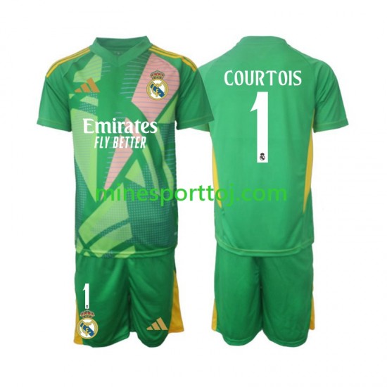 Real Madrid Målmand Thibaut Courtois 1 Børne Tredje Fodboldtrøje 2024-2025 Lange Ærmer