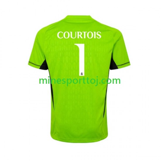 Real Madrid Målmand Thibaut Courtois 1 Herre Hjemmebane Fodboldtrøje 2023-2024 Lange Ærmer