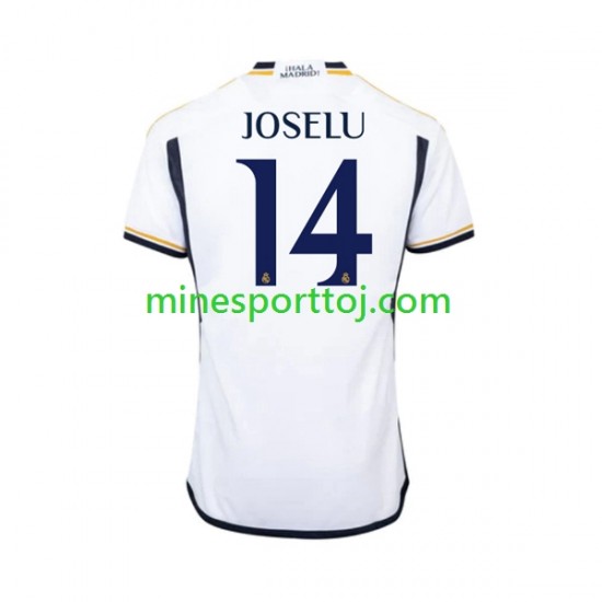 Real Madrid JOSELU 14 Herre Hjemmebane Fodboldtrøje 2023-2024 Lange Ærmer