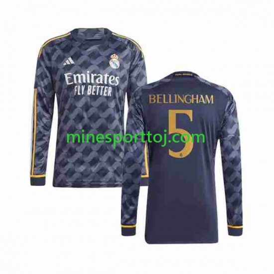 Real Madrid Jude Bellingham 5 Herre Udebane Fodboldtrøje 2023-2024 med Korte Ærmer