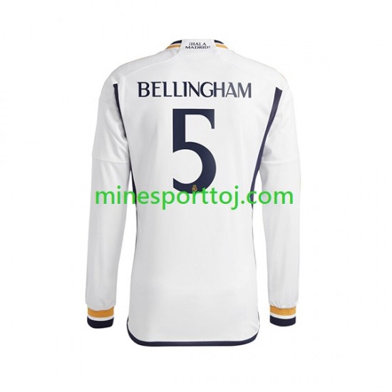 Real Madrid Jude Bellingham 5 Herre Hjemmebane Fodboldtrøje 2023-2024 med Korte Ærmer