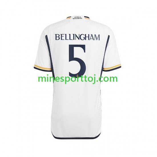 Real Madrid Jude Bellingham 5 Herre Hjemmebane Fodboldtrøje 2023-2024 Lange Ærmer