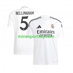 Real Madrid Jude Bellingham 5 Herre Hjemmebane Fodboldtrøje 2024-2025 Lange Ærmer
