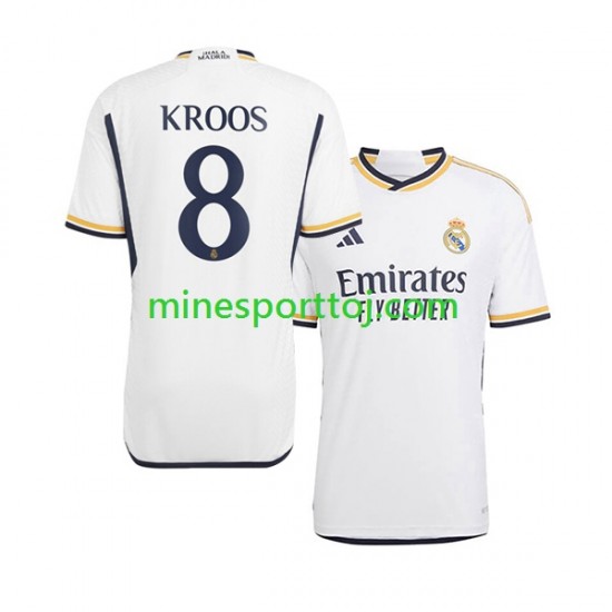 Real Madrid Kroos 8 Herre Hjemmebane Fodboldtrøje 2023-2024 Lange Ærmer