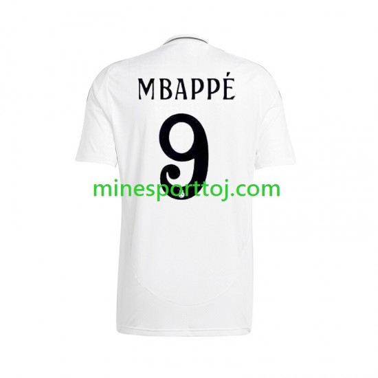 Real Madrid Kylian Mbappe 9 Herre Hjemmebane Fodboldtrøje 2024-2025 Lange Ærmer