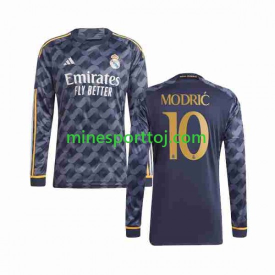 Real Madrid Luka Modric 10 Herre Udebane Fodboldtrøje 2023-2024 med Korte Ærmer Real Madrid Luka Modric 10 Herre Udebane Fodboldtrøje 2023-2024 med Korte Ærmer