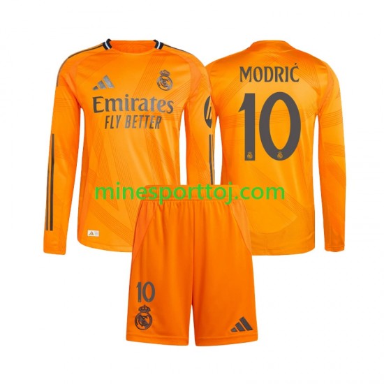 Real Madrid Luka Modric 10 Børne Udebane Fodboldtrøje 2024-2025 med Korte Ærmer
