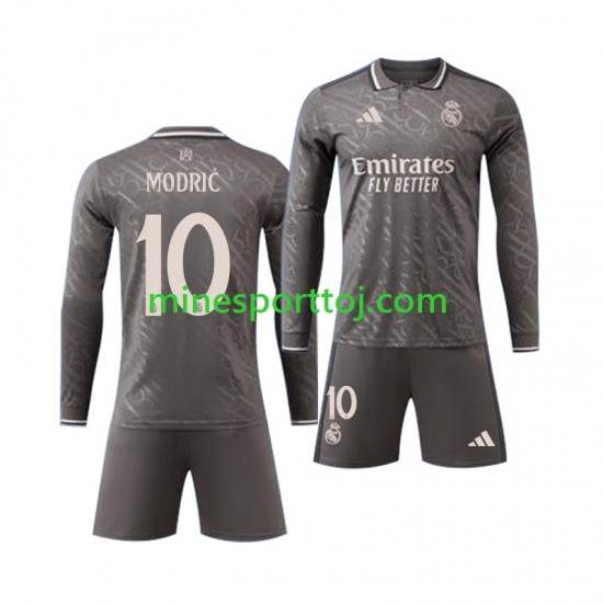 Real Madrid Luka Modric 10 Børne Tredje Fodboldtrøje 2024-2025 med Korte Ærmer