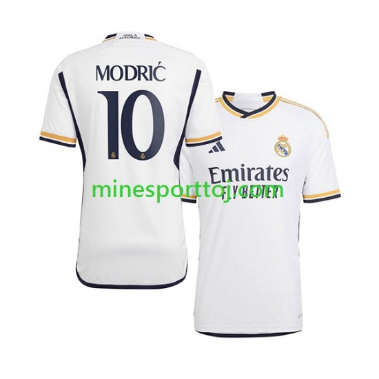 Real Madrid Modric 10 Herre Hjemmebane Fodboldtrøje 2023-2024 Lange Ærmer