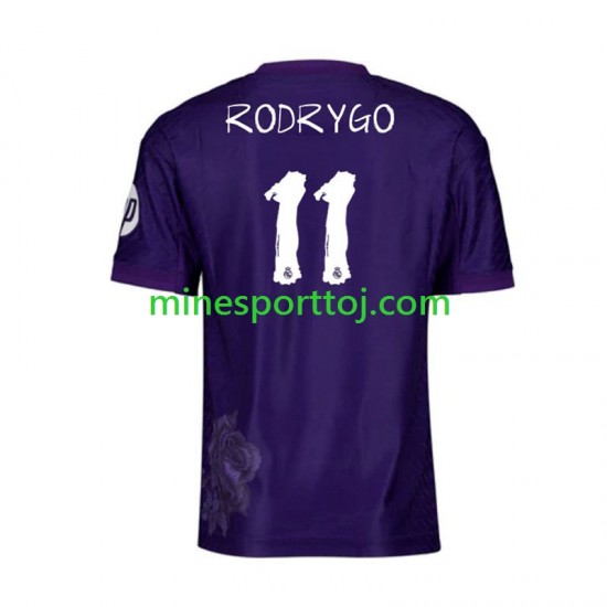 Real Madrid RODRYGO 11 Y-3 Herre Fjerde Lilla Fodboldtrøje 2023-2024 Lange Ærmer
