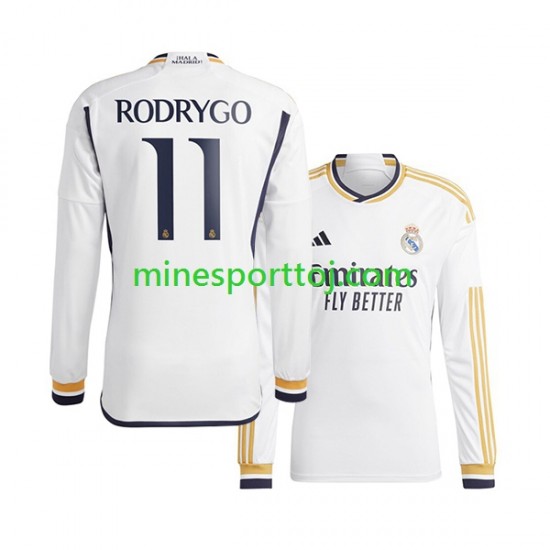 Real Madrid Rodrygo Goes 11 Herre Hjemmebane Fodboldtrøje 2023-2024 med Korte Ærmer