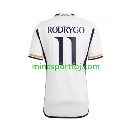 Real Madrid Rodrygo Goes 11 Herre Hjemmebane Fodboldtrøje 2023-2024 Lange Ærmer