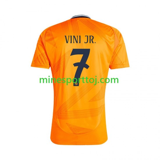 Real Madrid VINI JR 7 Herre Udebane Fodboldtrøje 2024-2025 Lange Ærmer