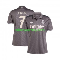 Real Madrid VINI JR 7 Herre Tredje Fodboldtrøje 2024-2025 Lange Ærmer