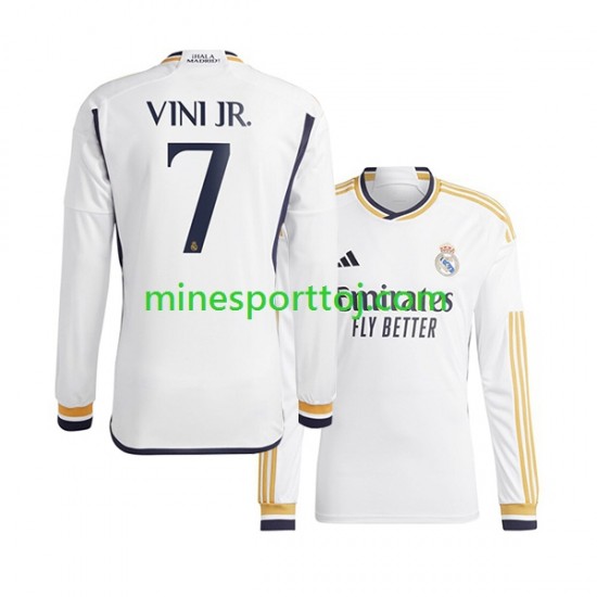 Real Madrid Vinicius Junior 7 Herre Hjemmebane Fodboldtrøje 2023-2024 med Korte Ærmer