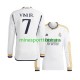 Real Madrid Vinicius Junior 7 Herre Hjemmebane Fodboldtrøje 2023-2024 med Korte Ærmer