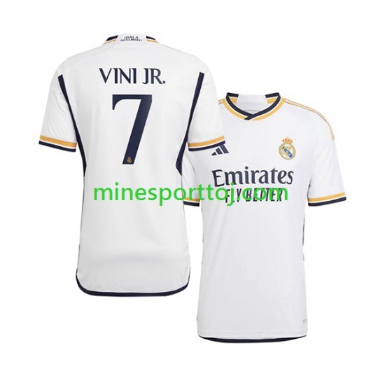 Real Madrid Vinicius Junior 7 Herre Hjemmebane Fodboldtrøje 2023-2024 Lange Ærmer