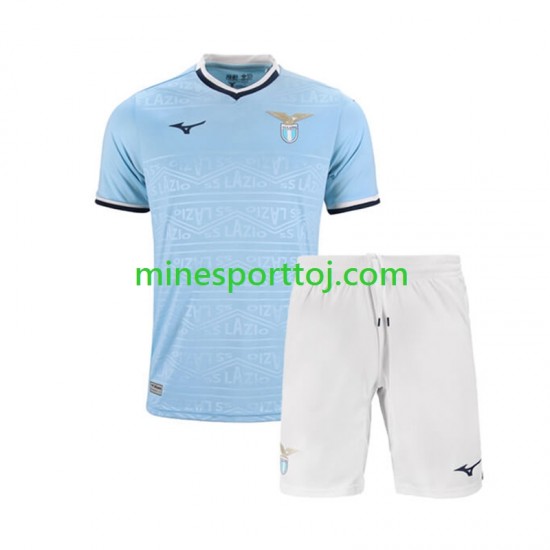 SS Lazio Børne Hjemmebane Fodboldtrøje 2024-2025 Lange Ærmer