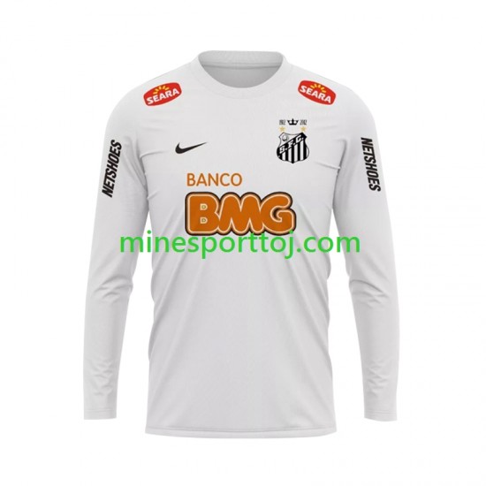 Santos FC 2011-2012 Herre Retro Hjemmebane Fodboldtrøje med Korte Ærmer Santos FC 2011-2012 Herre Retro Hjemmebane Fodboldtrøje med Korte Ærmer