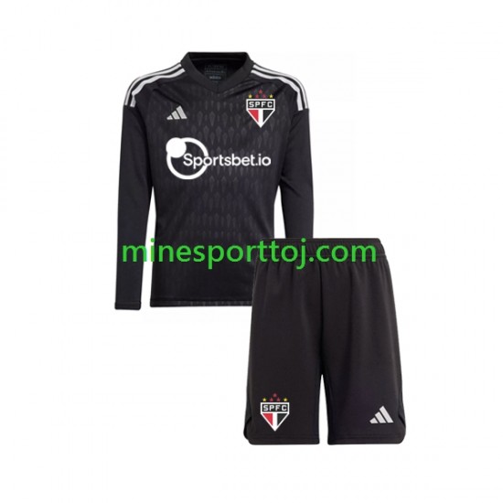 Sao Paulo Målmand Børne Hjemmebane Fodboldtrøje 2023-2024 med Korte Ærmer