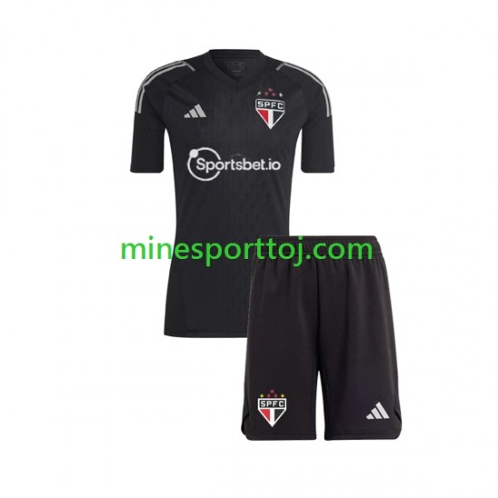 Sao Paulo Målmand Børne Hjemmebane Fodboldtrøje 2023-2024 Lange Ærmer