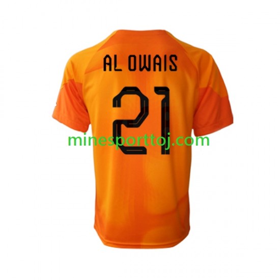Saudi-Arabien Målmand Mohammed Al-Owais 21 Herre Udebane Fodboldtrøje VM 2022 Lange Ærmer