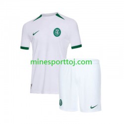 Sporting CP Børne Udebane Fodboldtrøje 2024-2025 Lange Ærmer