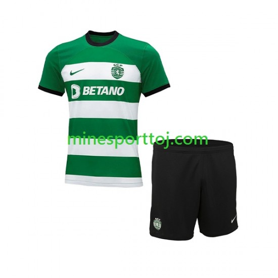 Sporting CP Børne Hjemmebane Fodboldtrøje 2023-2024 Lange Ærmer Sporting CP Børne Hjemmebane Fodboldtrøje 2023-2024 Lange Ærmer