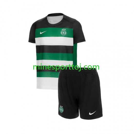 Sporting CP Børne Hjemmebane Fodboldtrøje 2024-2025 Lange Ærmer Sporting CP Børne Hjemmebane Fodboldtrøje 2024-2025 Lange Ærmer