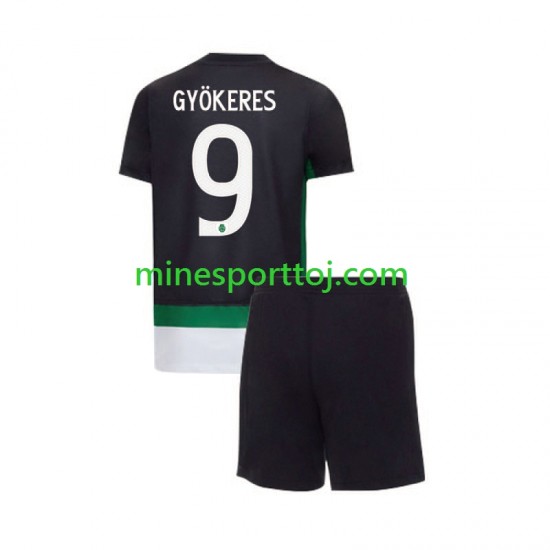 Sporting CP Gyokeres 9 Børne Hjemmebane Fodboldtrøje 2024-2025 Lange Ærmer