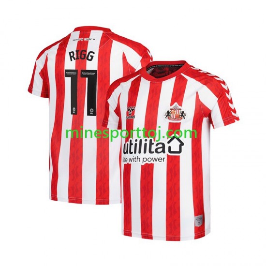 Sunderland Chris Rigg 11 Herre Hjemmebane Fodboldtrøje 2024-2025 Lange Ærmer Sunderland Chris Rigg 11 Herre Hjemmebane Fodboldtrøje 2024-2025 Lange Ærmer