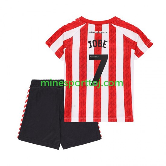 Sunderland Jobe Bellingham 7 Børne Hjemmebane Fodboldtrøje 2024-2025 Lange Ærmer