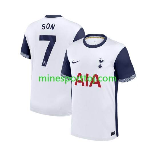 Tottenham Hotspur Son Heung-Min 7 Herre Hjemmebane Fodboldtrøje 2024-2025 Lange Ærmer