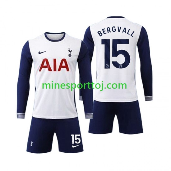Tottenham Spurs Bergvall 15 Børne Hjemmebane Fodboldtrøje 2024-2025 med Korte Ærmer