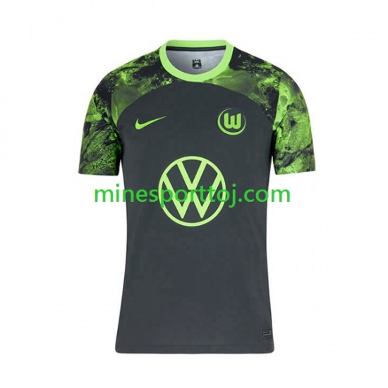 VfL Wolfsburg Herre Udebane Fodboldtrøje 2023-2024 Lange Ærmer VfL Wolfsburg Herre Udebane Fodboldtrøje 2023-2024 Lange Ærmer