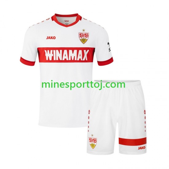 VfB Stuttgart Børne Hjemmebane Fodboldtrøje 2024-2025 Lange Ærmer