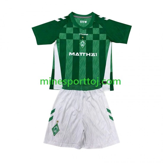 Werder Bremen Børne Hjemmebane Fodboldtrøje 2024-2025 Lange Ærmer Werder Bremen Børne Hjemmebane Fodboldtrøje 2024-2025 Lange Ærmer