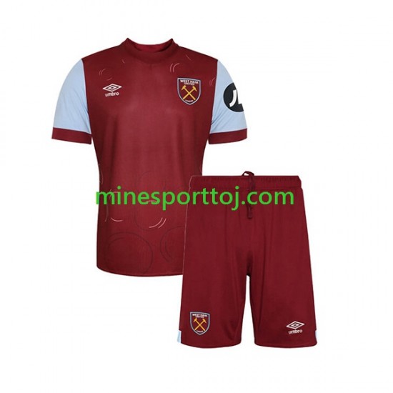 West Ham United Børne Hjemmebane Fodboldtrøje 2023-2024 Lange Ærmer